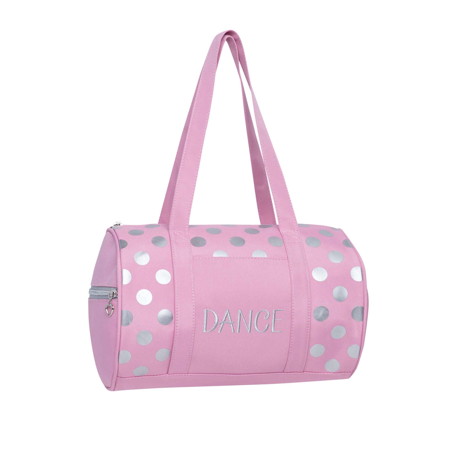 Dots Duffel – Pink/Silver