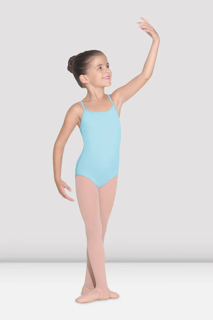 Girls Parem Camisole Leotard (Pastel Blue)