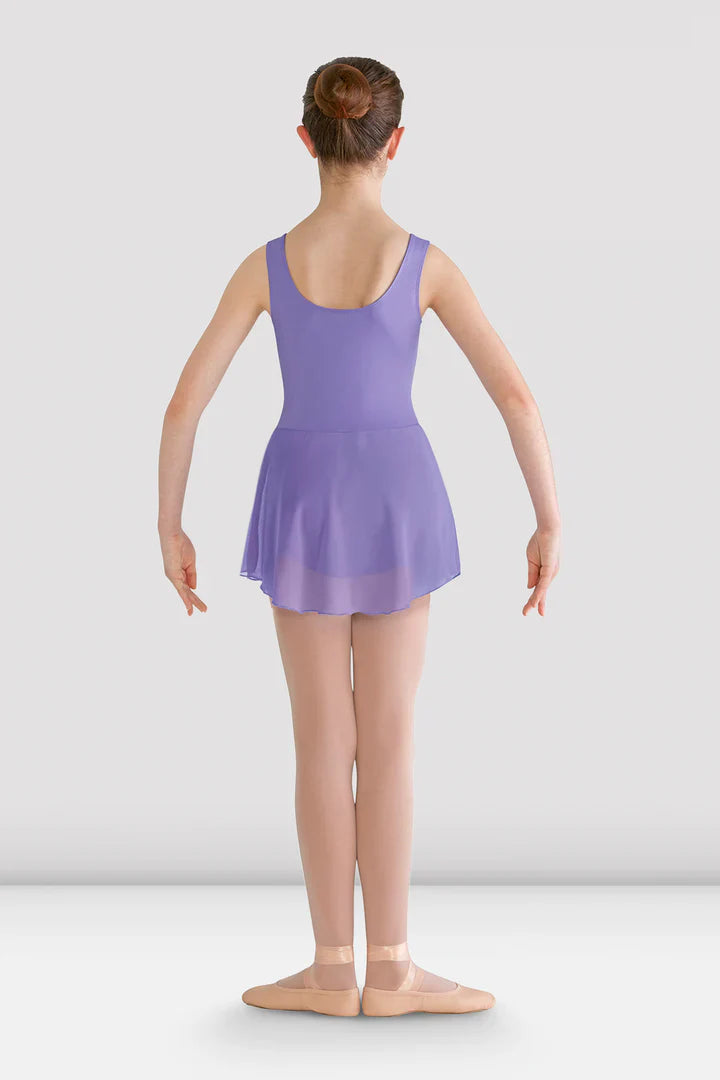 Girls Riya Skirted Tank Leotard (Lavender)