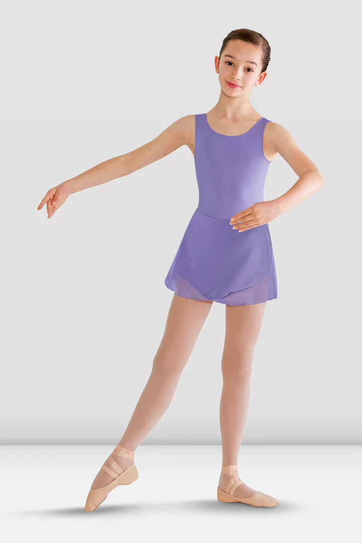 Girls Riya Skirted Tank Leotard (Lavender)