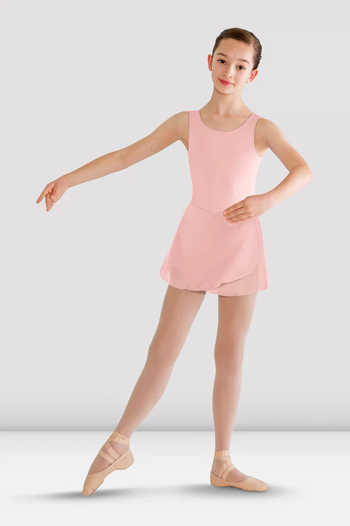 Girls Riya Skirted Tank Leotard (Light Pink)