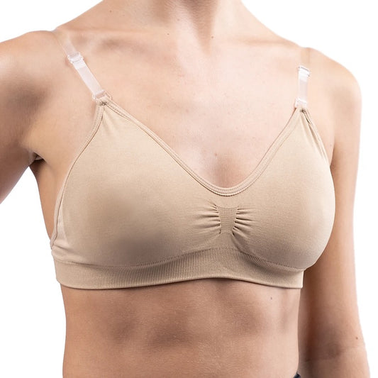 Clear Strap Dance Bra with padding