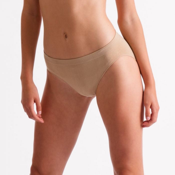 Kids Seamless High Cut Dance Brief (Nude)