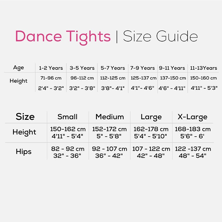 Kids Essentials Convertible Dance Tights (Variety of colors)